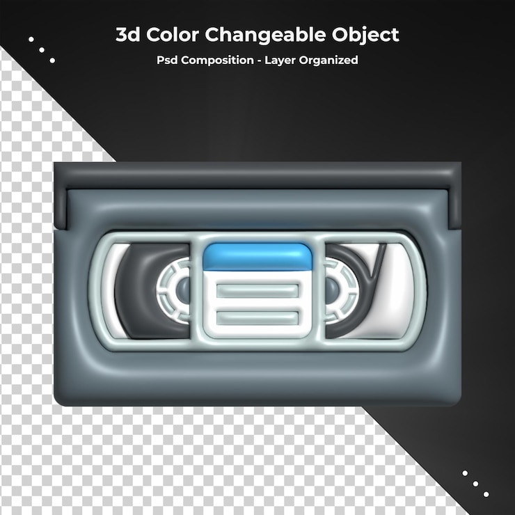 PSD 3d renderização de rádio em estilo minimalista ícone 3d