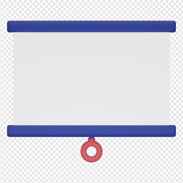3d renderização isolada do ícone de apresentação psd