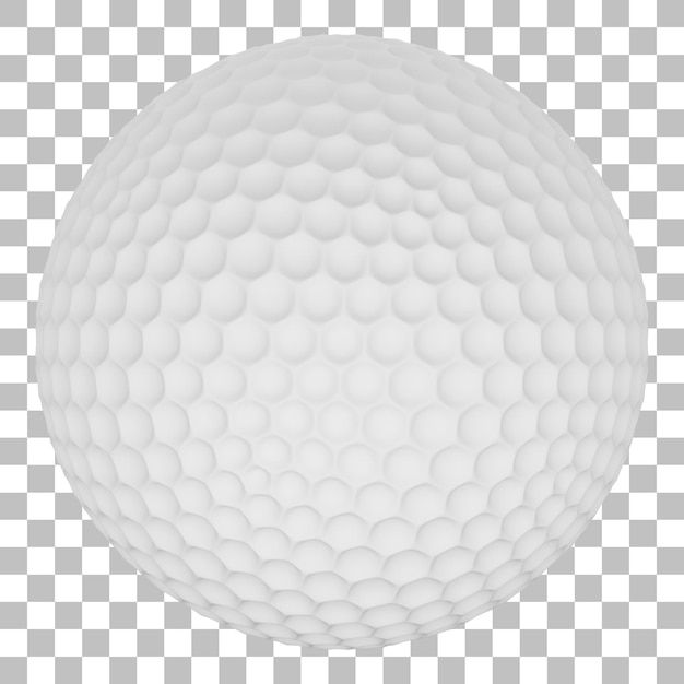 PSD 3d renderização isolada do ícone de bola de golfe psd