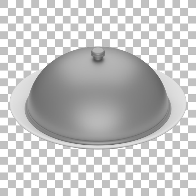 PSD 3d renderização isolada do ícone de capa de comida psd