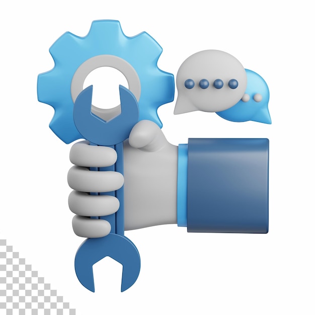 3d renderización de soporte técnico aislado útil para SEO, optimización de sitios web en Internet y otros