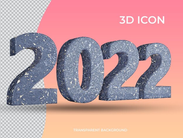 3d renderizado 2021 3d ícone de texto transparente desenho vista esquerda