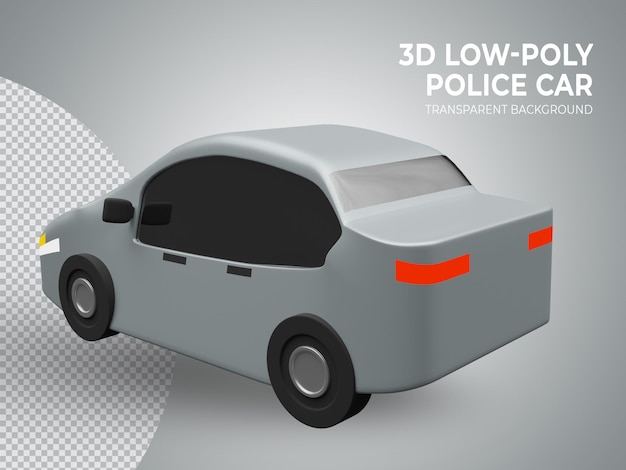 3d renderizado bonito carro de brinquedo de poliéster de volta vie