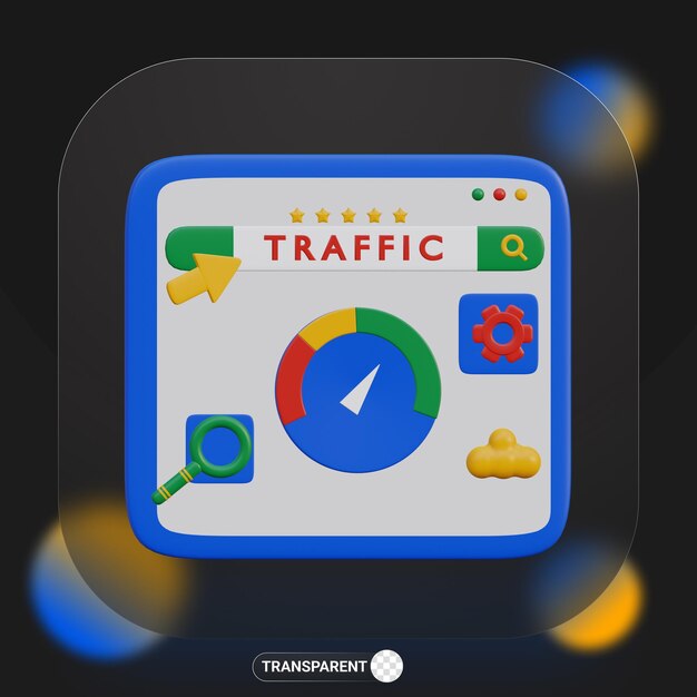 3d renderizado tráfico motor de búsqueda optimización seo