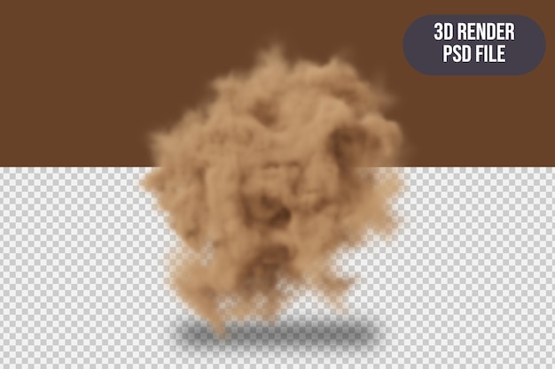 3D renderizar nuvem de crepúsculo realista