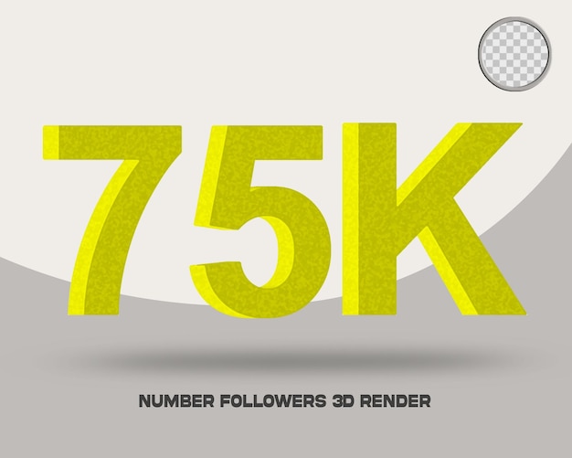 3D renderizar tolos de número de estilo de esponja de mídia social