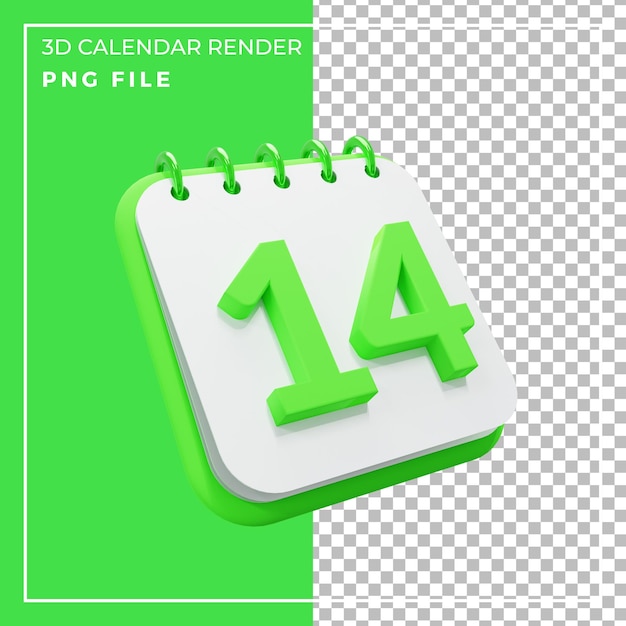 3D-Renderkalender 14 Tage