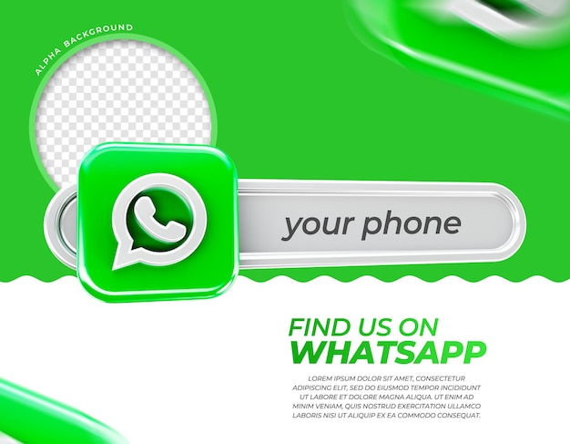 3d rendern whatsapp finden telefon