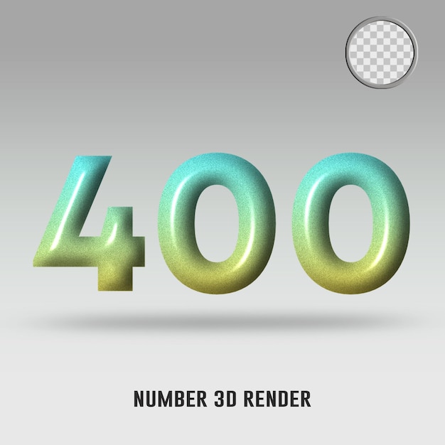 3D-Rendernummer 400 gelbe Tosca-Farbverlaufsfarbe