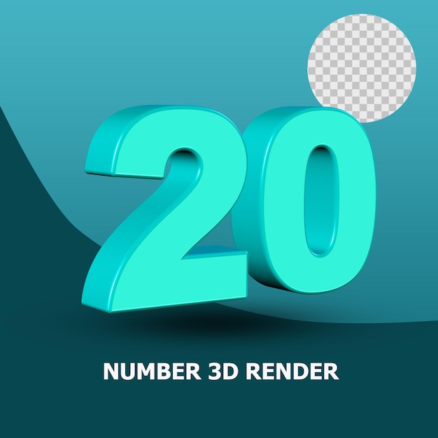 3d-rendernummer