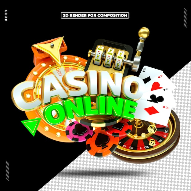 PSD 3d-renderobjekt casino roulette