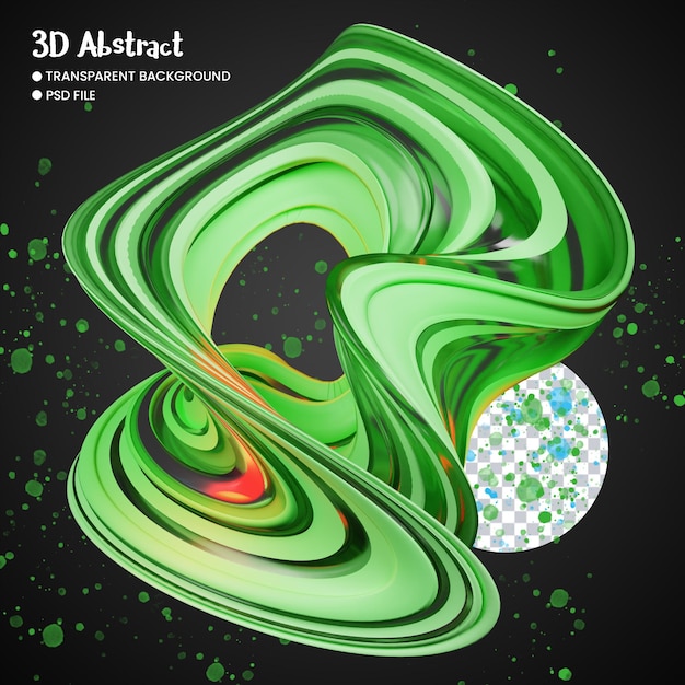 3D renderování abstraktních tvarů