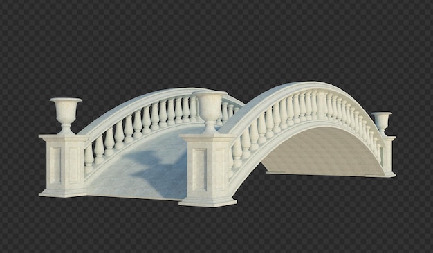 3D renderování budovy izolované struktury