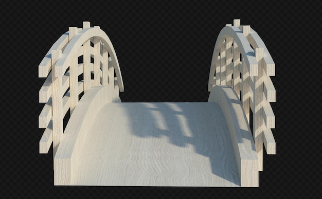 3D renderování budovy izolované struktury