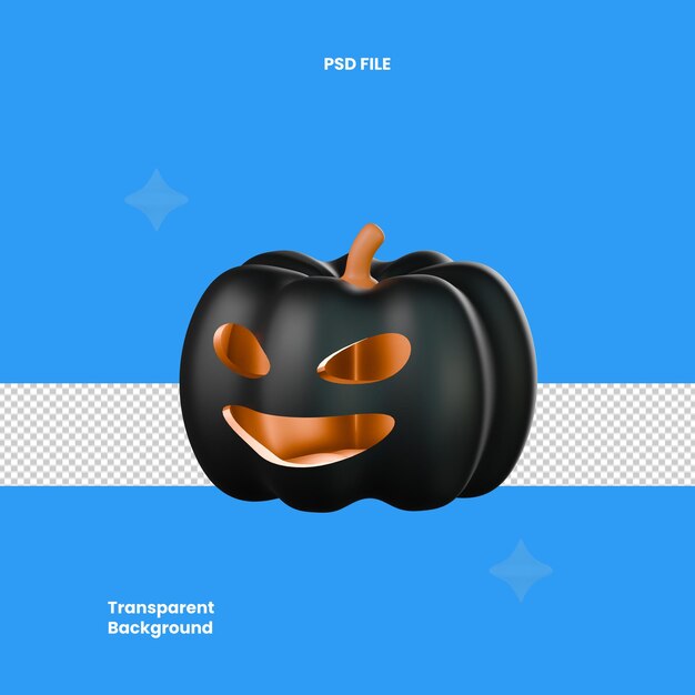 3D renderování halloweenské ikony