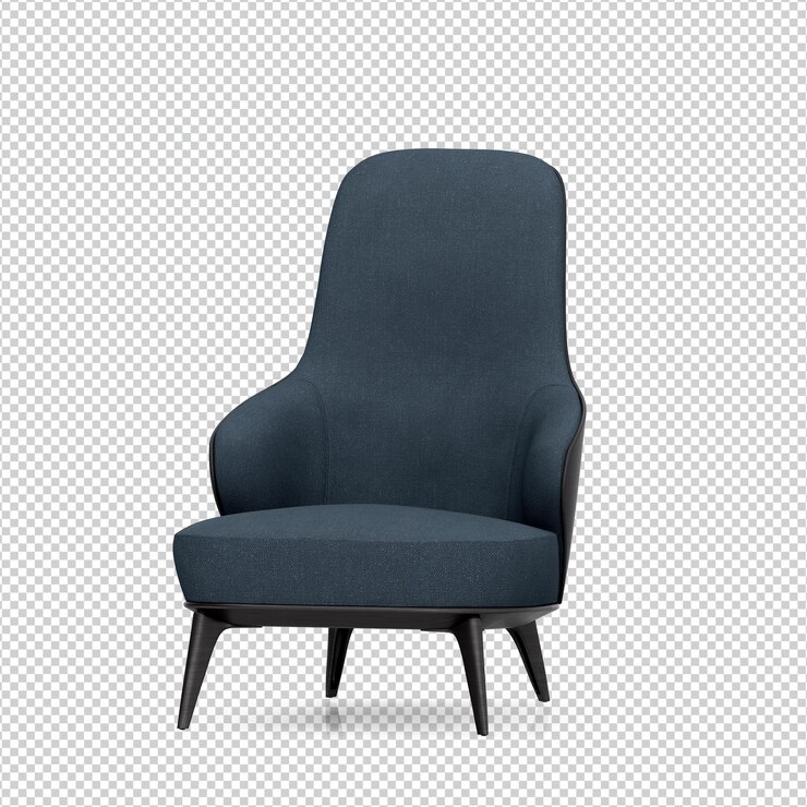 PSD 3d renderování izolovaného křesla