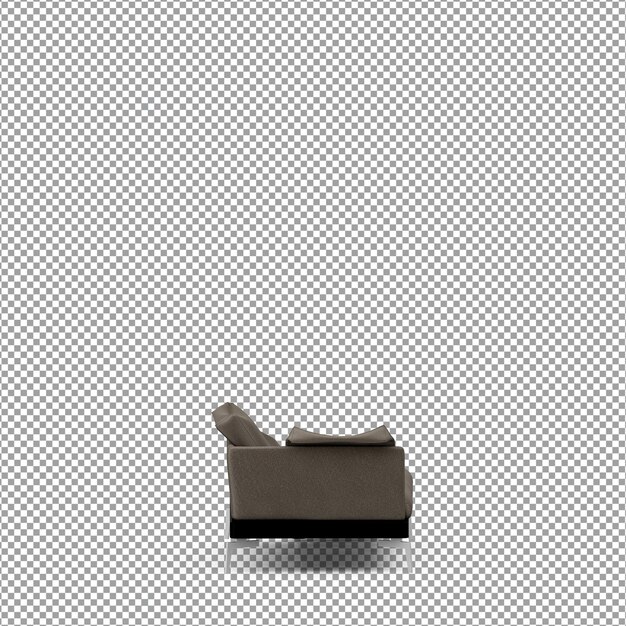 3D renderování minimalistické pohovky izolované