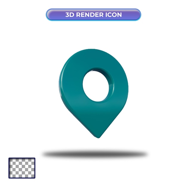 3D-Renderpositionssymbol für die Komposition