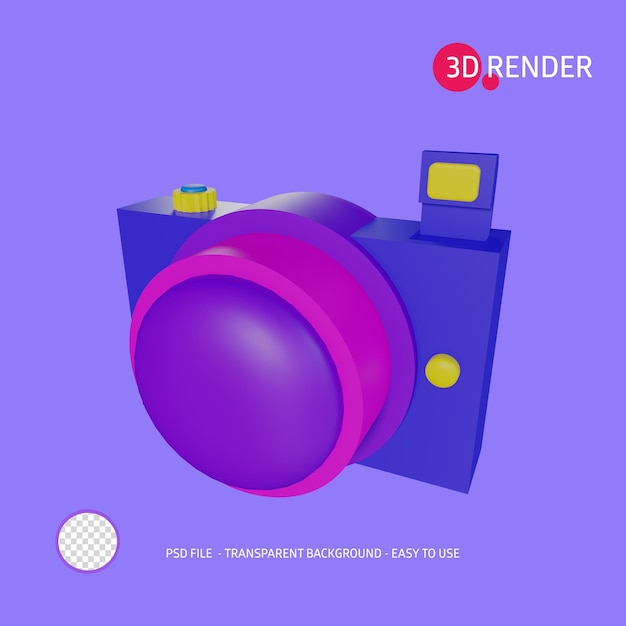 3d-rendersymbol kamera