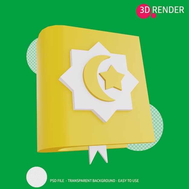 3d-rendersymbol koran