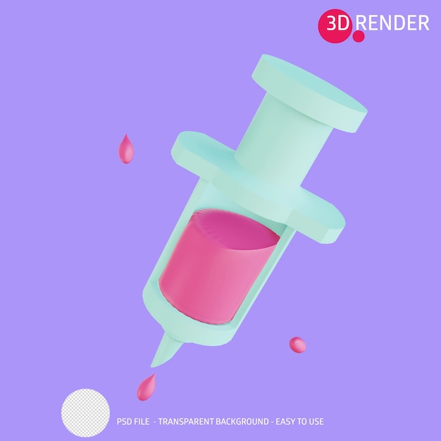 3D-Rendersymbol medizinisch