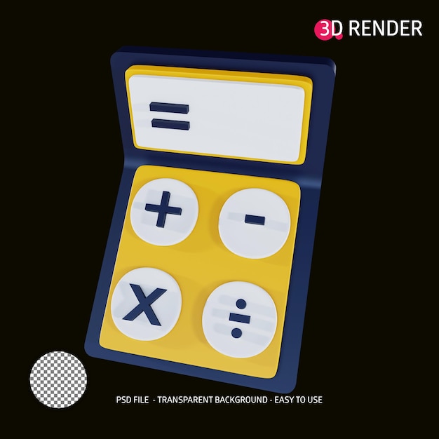 PSD 3d-rendersymbol rechner 4