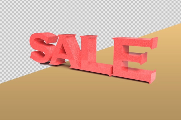 PSD 3d rendert texte