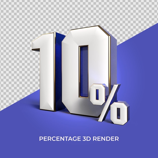 3D Renderzahl 10 Prozent