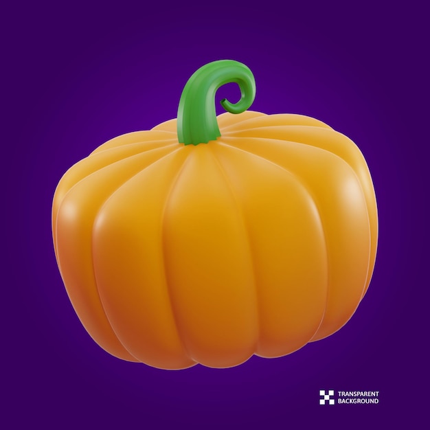 PSD 3d rending halloween-kürbis-illustration