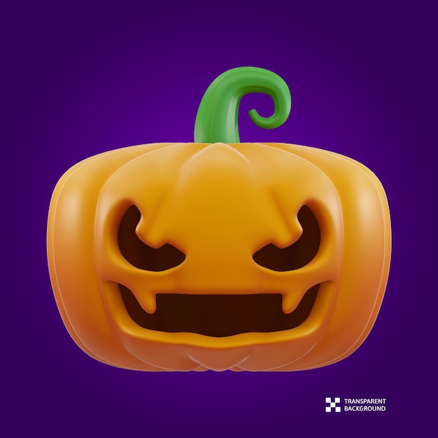 3d rending halloween-kürbis-illustration