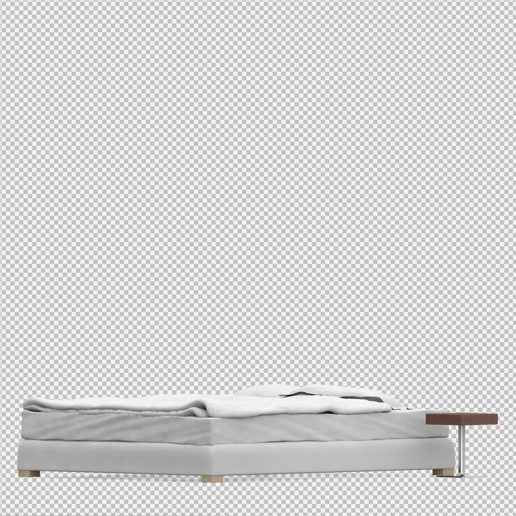 PSD 3d rendono del letto isometrico