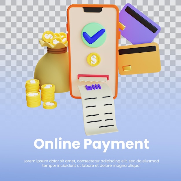 3d rendono il telefono paga online con carta di credito di addebito
