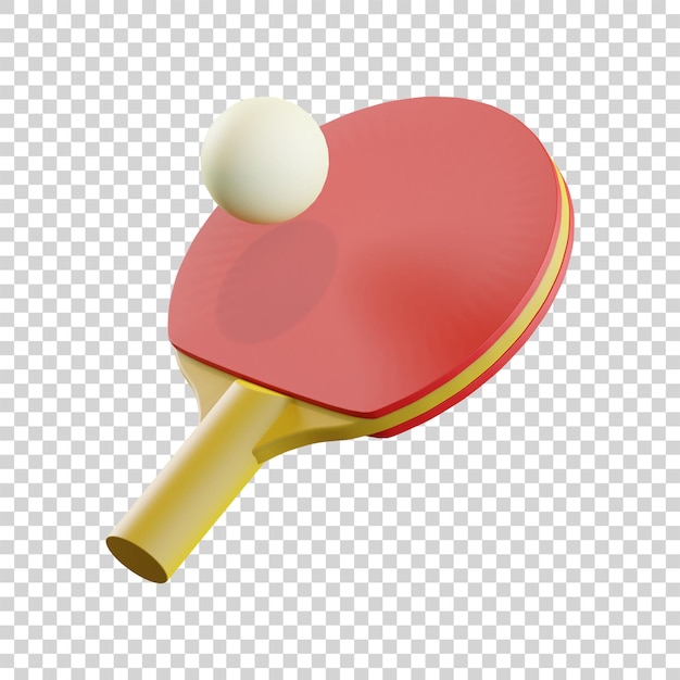 3d rendono l'illustrazione del ping pong