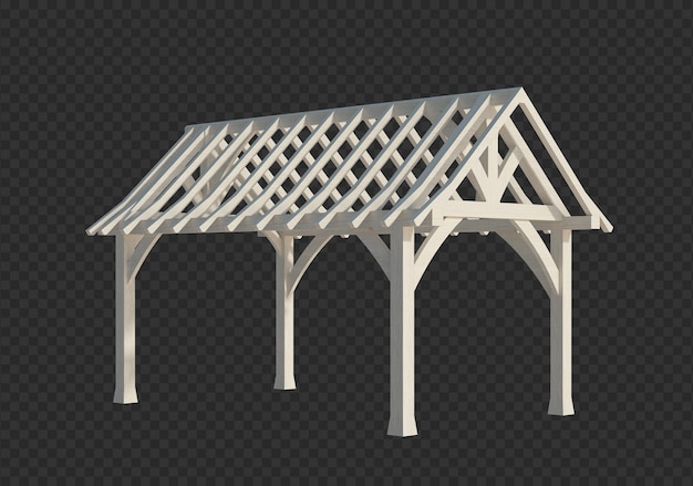 PSD 3d, rendu, bâtiment, structure, isolé