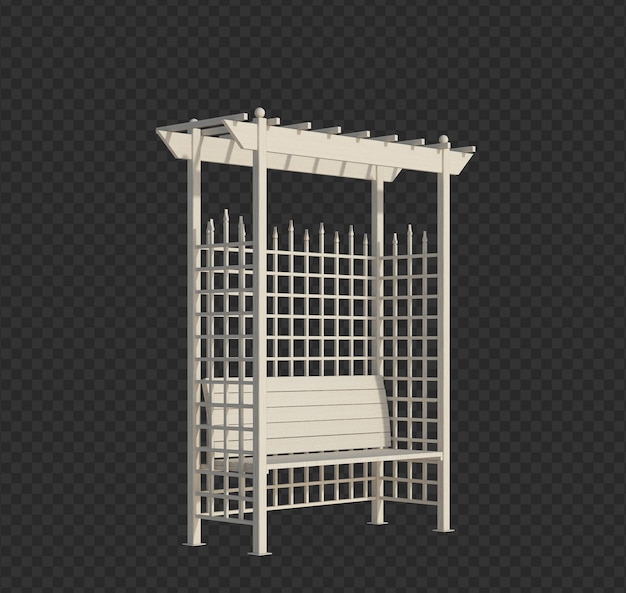 3d, rendu, bâtiment, structure, isolé
