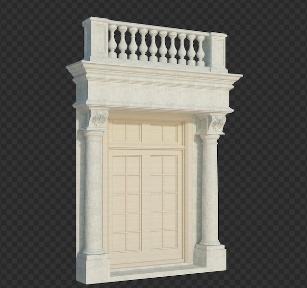 3d, Rendu, Bâtiment, Structure, Isolé