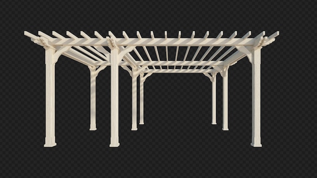 3d, rendu, bâtiment, structure, isolé