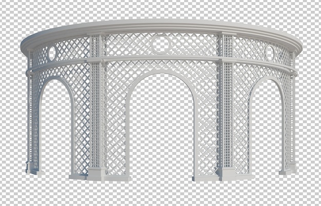 PSD 3d, rendu, bâtiment, structure, isolé