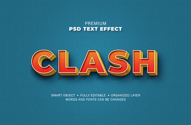 3D Retro Text Effekt Grunge Texture Style