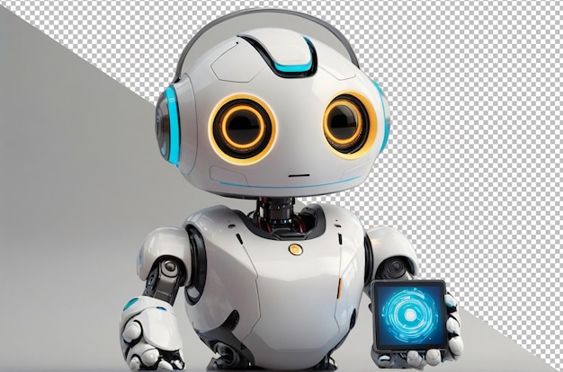 PSD 3d robot pequeno cute futuro ficção científica tecnologia