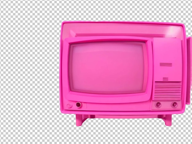 PSD 3d-rosa-retro-fernseher