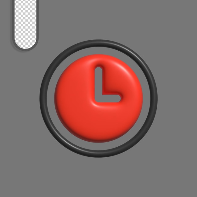 3D-Rotbuchstaben-L-Symbol