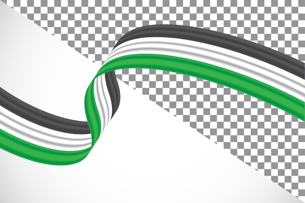 PSD 3d ruban du drapeau palestinien51