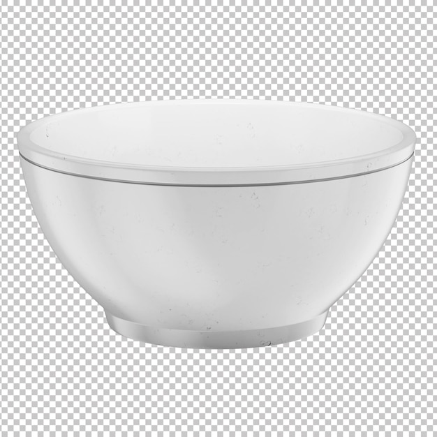 3D-Rundschale mit transparentem Hintergrund