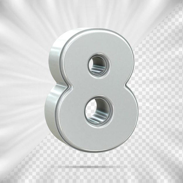 3d sales discount Number 8 percentage price tag for discount sale promotion concept by 3d render
