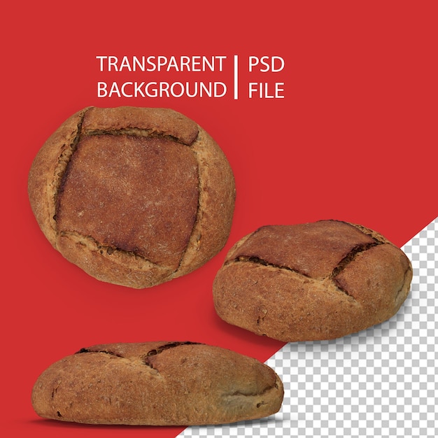 3D-Scan Brot PNG
