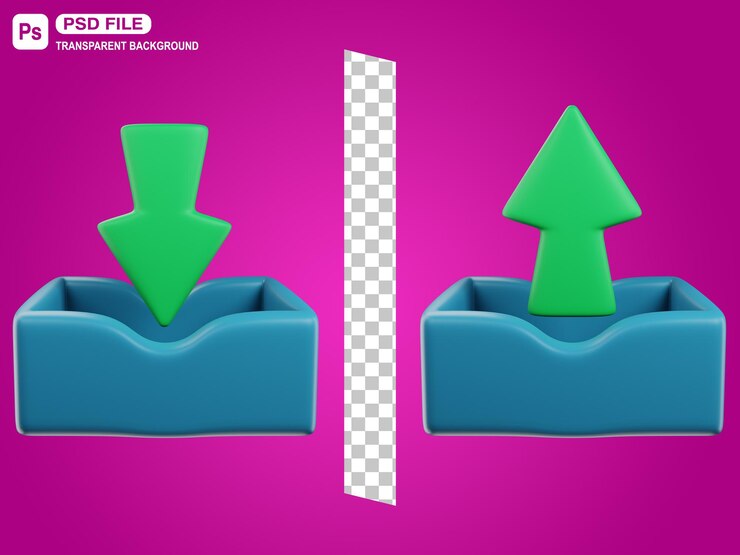 PSD 3d scarica e carica l'illustrazione del file