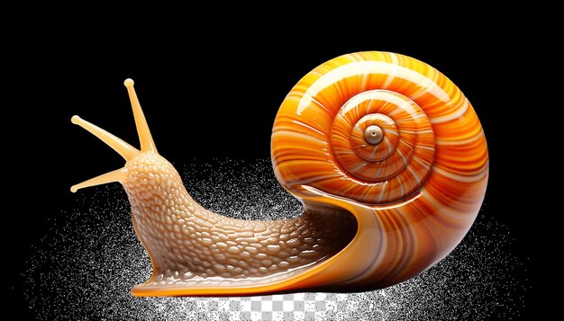 PSD 3d-schnecke png durchsichtig