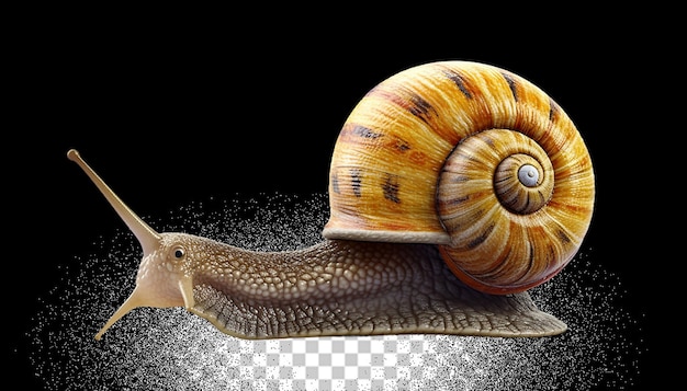 PSD 3d-schnecke png durchsichtig