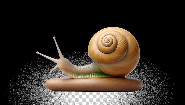 PSD 3d-schnecke png durchsichtig